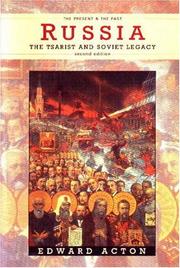 Cover of: Russia: the tsarist and Soviet legacy