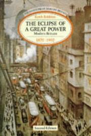 Cover of: Eclipse of a a Great Power: Modern Britain 1870-1992, Second Edition
