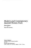 Cover of: Modern and contemporary Spanish women poets