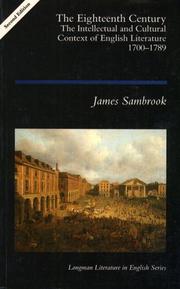 Cover of: The eighteenth century by James Sambrook