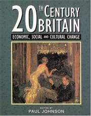 Cover of: Twentieth-century Britain by edited by Paul Johnson.