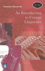 An introduction to corpus linguistics by Graeme D. Kennedy