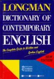 Cover of: Longman Dictionary of Contemporary English (LDOC) | Longman