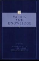 Cover of: Values and knowledge