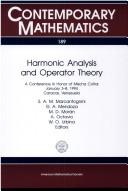 Cover of: Harmonic analysis and operator theory: a conference in honor of Mischa Cotlar, January 3-8, 1994, Caracas, Venezuela