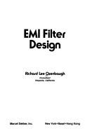Cover of: EMI filter design