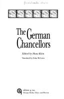 Cover of: The German chancellors