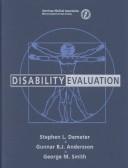 Cover of: Disability evaluation