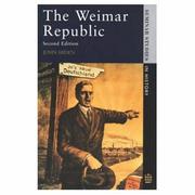 Cover of: The Weimar Republic (Seminar Studies in History) by J. W. Hiden