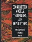 Cover of: Econometric models, techniques, and applications