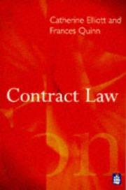 Cover of: Contract law by Catherine Elliott