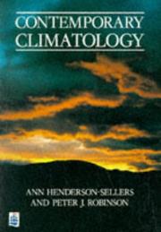 Cover of: Contemporary Climatology