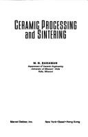 Cover of: Ceramic processing and sintering