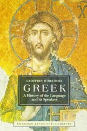 Cover of: Greek by Geoffrey C. Horrocks