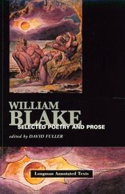 Cover of: William Blake: Selected Poems and Prose (Longman Annotated Texts)