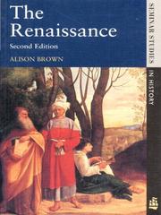 Cover of: The Renaissance by Alison Brown
