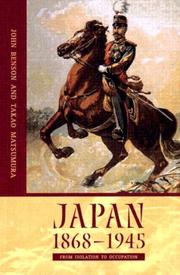 Cover of: Japan 1868 - 1945 by John Benson, Takao Matsumura