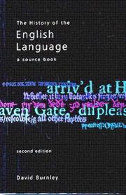 Cover of: The history of the English language: a source book