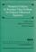 Cover of: Numerical solution of boundary value problems for ordinary differential equations