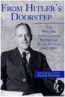 From Hitler's doorstep by Allen Dulles