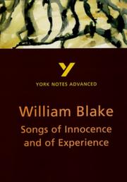 Cover of: York Notes on William Blake's "Songs of Innocence" and "Songs of Experience" by David Punter
