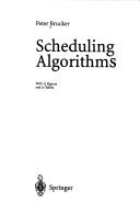 Cover of: Scheduling algorithms by Peter Brucker