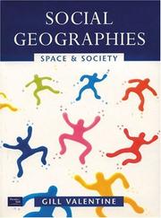 Cover of: Social Geographies by Gill Valentine