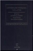 Cover of: Monetary theory, 1601-1758 by edited by Antoin E. Murphy ; [general editor, Chuhei Sugiyama].