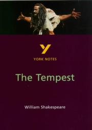 Cover of: York Notes on Shakespeare's "Tempest"