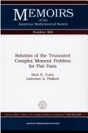 Cover of: Solution of the truncated complex moment problem for flat data