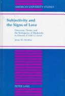 Subjectivity and the signs of love by James M. Hembree