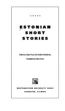 Estonian short stories by Ritva Poom