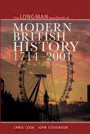 Cover of: The Longman handbook of modern British history, 1714-2001 by Chris Cook