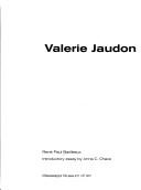 Cover of: Valerie Jaudon by René Paul Barilleaux