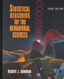 Cover of: Statistical reasoning for the behavioral sciences by Richard J. Shavelson, Richard J. Shavelson