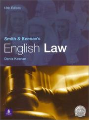 Smith and Keenan's English Law by Denis J. Keenan, Dennis Keenan