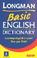 Cover of: Basic English Dictionary