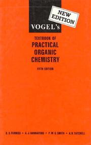 Vogel's textbook of practical organic chemistry by Arthur Israel Vogel