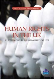 Cover of: Human rights in the UK by Hoffman, David