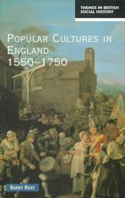 Cover of: Popular cultures in England, 1550-1750