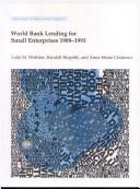 Cover of: World Bank lending for small enterprises, 1989-1993 by Leila Webster