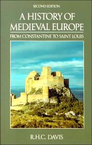 Cover of: A History of Medieval Europe: From Constantine to Saint Louis