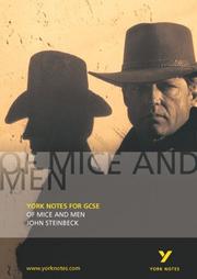 Cover of: York Notes on "Of Mice and Men" by John Steinbeck