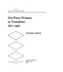 Cover of: Nez Perce women in transition, 1877-1990 | Caroline James