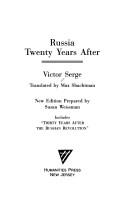 Cover of: Russia twenty years after by Victor Serge