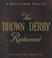 Cover of: The Brown Derby Restaurant