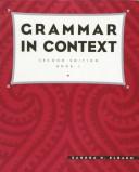 Cover of: Grammar in context by Sandra N. Elbaum, Sandra N. Elbaum