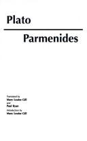 Cover of: Parmenides by Πλάτων