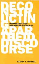 Cover of: Deconstructing apartheid discourse