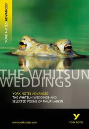 Cover of: The "Whitsun Weddings" and Selected Poems